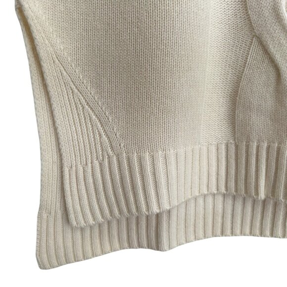 Akris Punto Cashmere Wool Blend Sweater Vest Long L High Neck - Picture 12 of 15